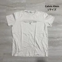Lサイズ Calvin Klein Jeans Tシャツ ホワイト ロゴ