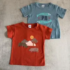 美品　プチバトー　半袖　魚　カバ　Tシャツ　2枚セット