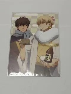 Fate stay night アニメイト特典 非売品ミニ色紙 ギルガメッシュ