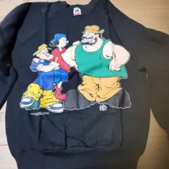 FRUIT OF THE LOOM アニメプリント スウェット M