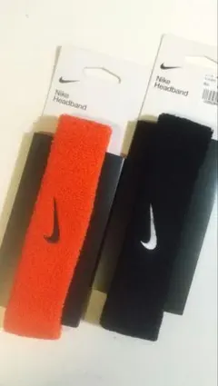 NIKE ヘッドバンド オレンジ黒セット NIKEFC