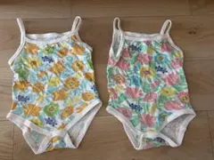 肌着キャミソールロンパース　80 2点セット