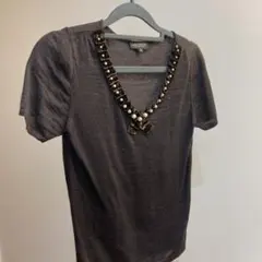 LANVIN COLLECTION 半袖Vネックニット38