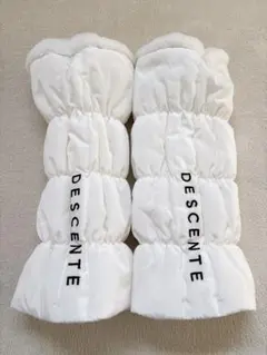 DESCENTE ホワイト レッグウォーマー