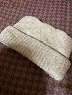 ニット帽 ベージュ