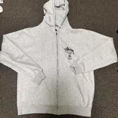 正規品　Stussy ワールドツアー フルジップパーカー グレー XLサイズ