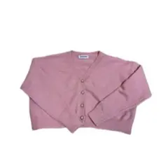 SHEIN GANGWEI ピンク ボタン付きカーディガン