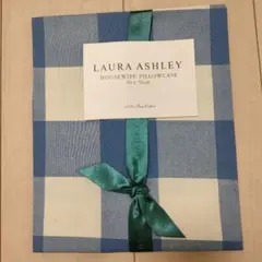 LAURA ASHLEY 枕カバー 50x70cm チェック柄英国製 綿100%