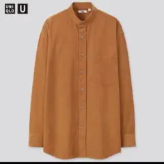 ユニクロU コーデュロイワイドフィットスタンドカラーシャツ コーデュロイシャツ