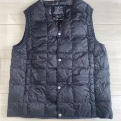 TAION ブラック ダウンベスト 140/2L 収納袋付き