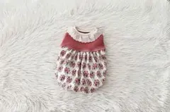 ＊ハンドメイド犬服＊いちご・ふんわりバルーンワンピ