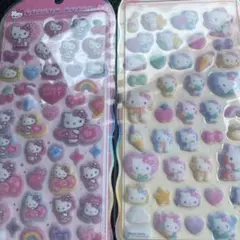 【正規品】コットンパフィー　ハローキティ 2つセット　豹柄キティ