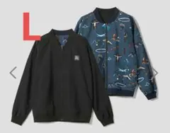 【グラニフ】L 新世紀エヴァンゲリオン 「終わる世界」｜リバーシブルブルゾン