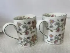 希少＊極美品】タイツー 「PAPAVERI」 マグカップ 2点 植物と昆虫 