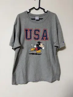 チャンピオン リバースウィーブ Tシャツ ディズニー ミッキー USA XL