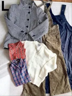 レディース Lサイズ 秋冬服 6点 まとめ売り コート ニット ネルシャツ