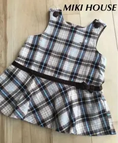 美品　ミキハウス ジャンパースカート ワンピース　日本製