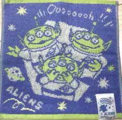 トイストーリー　リトルグリーンメン　丸眞　ハンドタオル