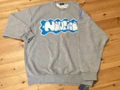 NAUTICA グレー 刺繍ロゴ スウェット XLのサムネイル