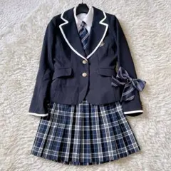 ヒロミチナカノ 卒服 女の子 160-165 チェック柄 ネクタイ リボン