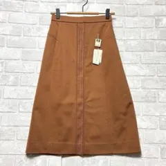 新品 ワールド ロングスカート M ブラウン タイト キレイめコーデ 上品 清楚のサムネイル