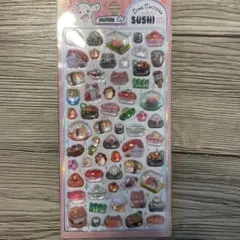 ボンボンドロップ風シール うるちゅる すしねこ いぬ