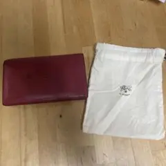 IL BISONTE イルビゾンテ　赤い二つ折り　財布 収納袋付き