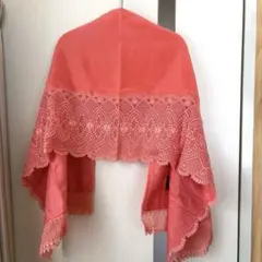 最終お値下げ 【美品】未使用 着物 和装 ショール ストール ベルベット ピンク