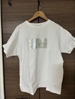 ホワイトデザインTシャツ Free