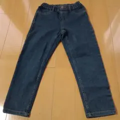 ダークブルーデニムパンツ ゴムウエスト