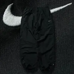 00s NIKE バギーナイロンパンツ 刺繍ロゴ ドローコード y2k テック
