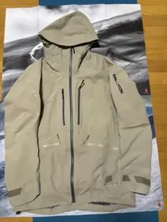 値下げ‼️SALOMON スノーボードジャケット L ベージュ　セット 値下げ‼️SALOMON スノーボードジャケット L ベージュ セット - メルカリ