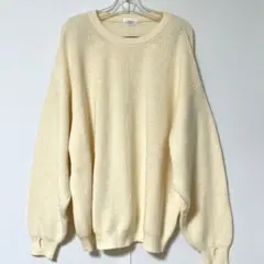 JUNRED L MEN クリーム色 ニット トップス セーター 指ぬき付きのサムネイル