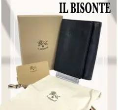 美品 イルビゾンテ IL BISONTE 手帳 ネイビー バイブル シボ - メルカリ