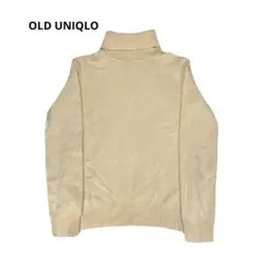 90s old UNIQLO カシミア　タートルニット