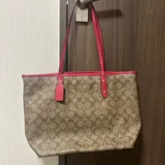 COACH シグネチャー シティトートバッグ　赤