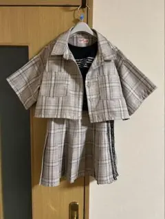 グレー系チェック セットアップ タンクトップ付き RICCA NICCA 250