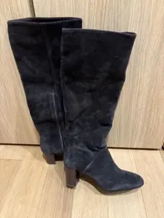 ダイアナ　ブラウンスエードロングブーツ