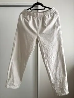 無印　ホワイトデニムイージーパンツ　メンズS