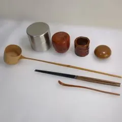 茶道具まとめ売り 棗 香合 蓋置 抹茶ふるい缶 茶杓 柄杓 火箸