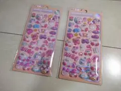 【2枚セット】星のカービィ 蓄光 ぷくぷく シール