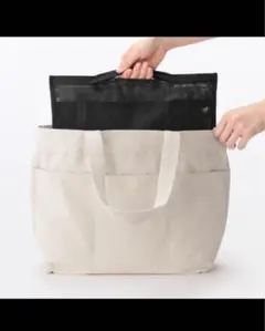 無印良品 ナイロンメッシュバッグインバッグ Ａ４サイズ用・黒のサムネイル