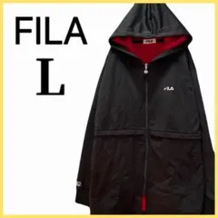 【FILA】 裏フリース フード付き ジップアップ パーカー ジャケット