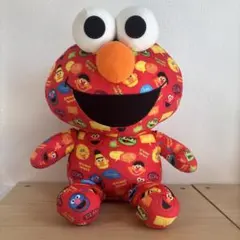 レア‼️ セサミストリート 総柄BIGぬいぐるみ エルモ