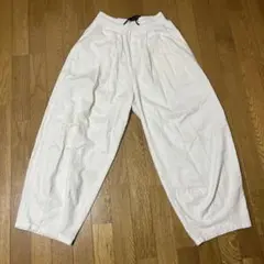 A’GEM/9 × .komルーズシルエット ワイドイージーパンツ 白