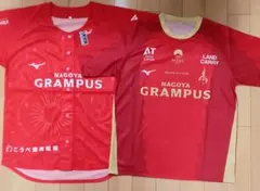 名古屋グランパス サッカーシャツ 赤 2枚セット - メルカリ