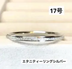17シルバー 2㎜ ペアリング ピンキーリング エタニティーリング 指輪