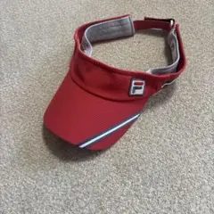 FILA テニス赤 バイザー