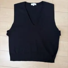 B:MING by BEAMS ブラック Vネック ニットベスト