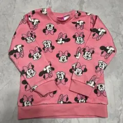 Disney ミニーマウス 裏起毛トレーナー 110